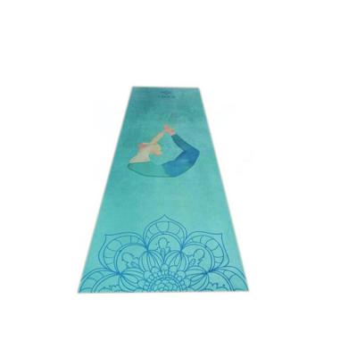 China Suede+rubber Microfiber Suede Yoga Mat, Foldable Yoga Towel for sale