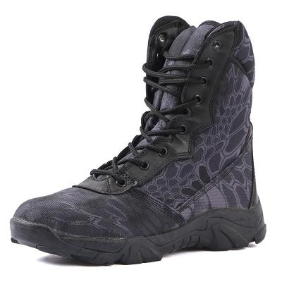 China Fashion Trend Camouflage Wear Anti-slip Shoes Military Fan Boots Tactical Men's Rise Boots for sale