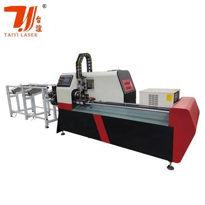 China Full Auto CNC Water Cooled Feeding Metal Stainless Steel Tube Automatic Fiber Laser Pipe Cutting Machine for sale