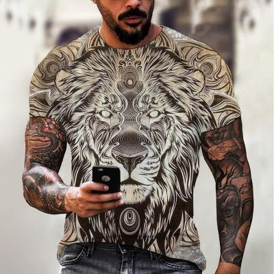 China Anti-wrinkle summer street trend hot men's loose round neck short top for sale