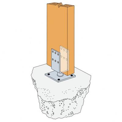 China Contemporary High Post Base Frames U Shaped Galvanized Steel Plant Support for sale