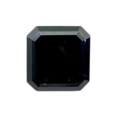 China Color Set Or Fire Asscher Shape Hot Sale Handmade High Quality Black Step Cut Loose Gemstone Moissanite Diamond For Jewelry Set for sale