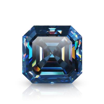 China Game Or Fire AuGain Gem Fancy Color Loose Gemstone Moissanite Blue Wholesale Colored Diamond For Ring for sale