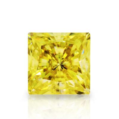 China Game Or Fire AuGain Diamond Yellow Moissanite Cheap Price Developed By Gem Wholesale Princess Cut Lab Color Moissanite Diamond for sale