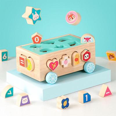 China Eco-friendly Material Wooden Shape Matching Learning Toys Colorful For Boys And Girls Kindergarten for sale