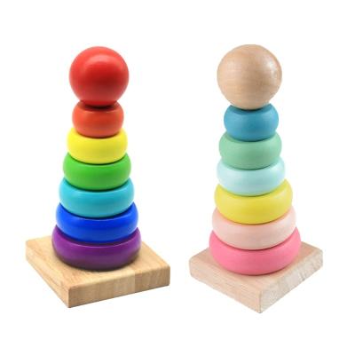 China Eco-friendly Material Wooden Stacking Age 3 Brain Developmental Plugging Toy Kids Building Block Toy Shape Matching Game Geometric Above Gift for sale