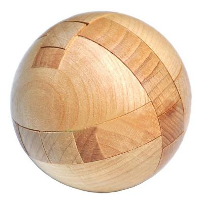 China Magic Sphere Puzzles Brain Teasers Toy Intelligence Game Wooden Magic Ball Puzzle Ball For Adults/Kids for sale