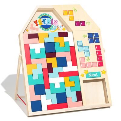 China 4-6 years old boys and girls 1.95 wooden wooden puzzle children's intelligence development assembled toys for sale