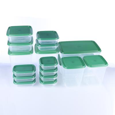 China Freshness Preservation Orange 17 Pcs Food Storage Containers 17 Piece Set for sale