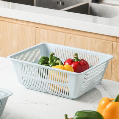 China Sustainable Hot Sale Plastic Vegetable And Fruit Sieve Basket Wholesale for sale