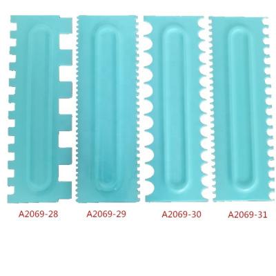 China Viable Factory Wholesale Cake Model Modeling Tool Long Cream Scraper Scraper Comb for sale