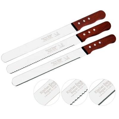 China Cut Bread Cake Stainless Steel Bread Knife for sale