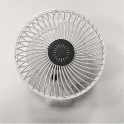 China Mini Hotel USB Rechargeable Fan With Battery With Ledlight for sale