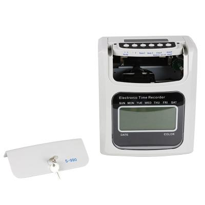 China Employee Time Clock Time Attendance Access Control Punch Card Electronic Time Recorder Clock 27*18*30cm for sale