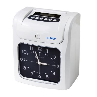 China Employee Time Clock Time Attendance Access Control Punch Card Electronic Time Recorder Clock 27*18*30cm for sale