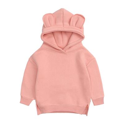 China Cute Ear Design Cotton/Polyester Bear Baby Sweater Hooded Clothing Winter for sale