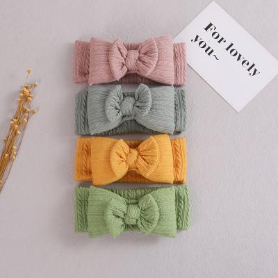 China European And American Style Winter Jacquard Double Padded Headband Warm Headband For Baby Take His First Steps for sale