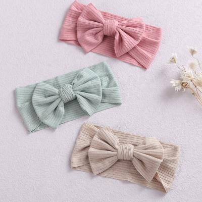 China European and American style baby headband nylon babies bows headband for sale