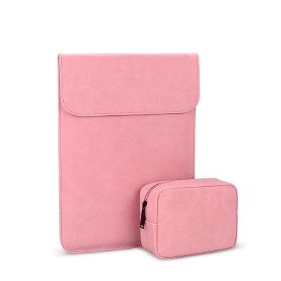 China Pink Environmental Leather Color PU Ultra-thin Laptop Sleeves For Apple MacBook 13