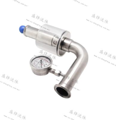 China SS304/316L Stainless Steel General Sanitary Safety Beer Exhaust Air Release Valve With Visible Glass Gauge for sale