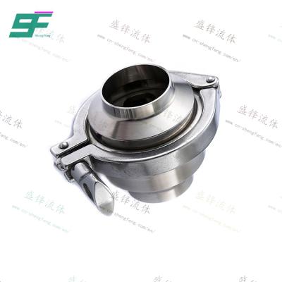 China General ShengFeng Sanitary DIN SS304 Welded Check Valve for sale