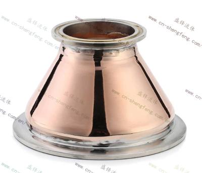 China food & Beverage Factory ShengFeng Wine Liquor Distillation Sanitary Stainless Steel-Copper Pipe Fittings for sale