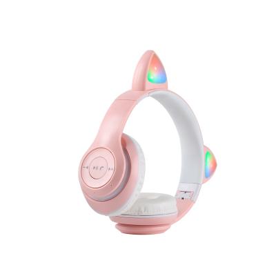 China 2021 Cute Instant Light Headband Cat Ears Bluetooth Headphones Gaming Headsets LED Wireless Earbuds With Microphone For xiaomi iphone for sale