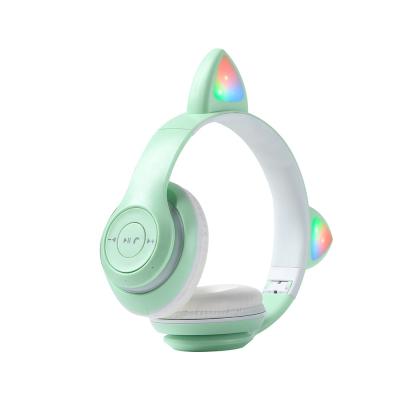 China Headband Cat Ears Bluetooth Wireless Headphone Instant Light Cute With Mic Can Control LED Kid Girl Stereo Music Headset Phone Headset Gift for sale