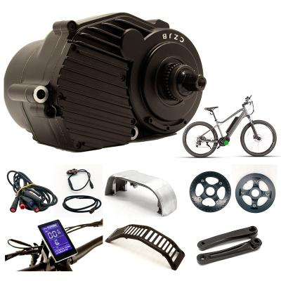 China Two Series 36v 250w 500W Electric Bicycle E-Bike Mid Drive Motor Kit for sale