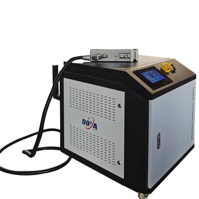 China Industrial Portable Stainless Steel 200 W 500 Watt Rust Paint Removal Application Fiber Laser Cleaning Machine for sale