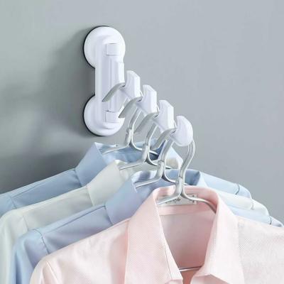 China Sustainable Multifunctional Wall Mounted Heavy Duty Coat Hanger Rack Plastic Foldable Coat Hanger Rack for sale