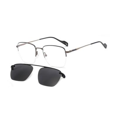 China Comfort clip on lens Lady Sunglasses High Quality removable eyewear polarized price cheap sunglass making for sale