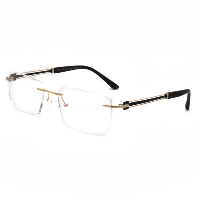 China Relieve G149 optical frame luxury pure titanium rimless fashion model no moq for sale