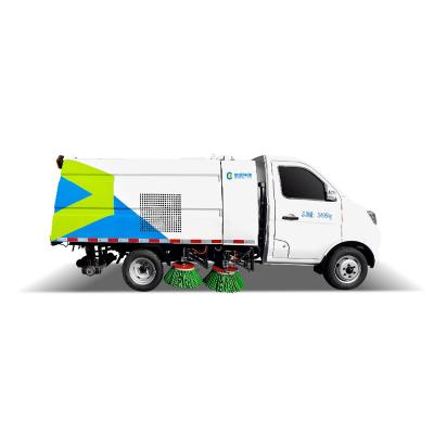 China OEM Multi Functionall Sanitation Truck Sweeper Road Cleaning Green And White for sale