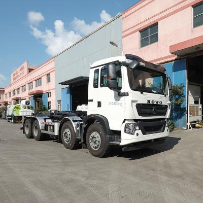 China Diesel Hook Loader Garbage Truck Custom Detachable Container Garbage Collector for sale