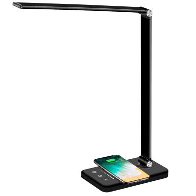 China 5 CCT Adjustable Modern Desk Lamp Foldable Cordless Dimmable LED Table Fill Light With USB Charging for sale