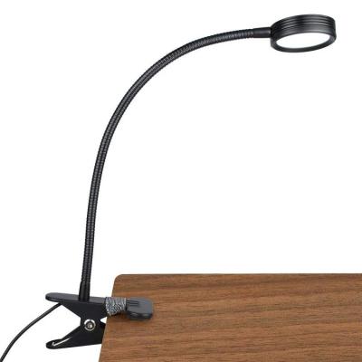 China Gooseneck Design Metal USB Switch Clamp Desk Lamp Line Control Clip On Desk Light Led Flexible Arm For Desk Lamp for sale