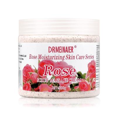 China Wholesale Rose Exfoliator Scrub Deep Cleansing Nature Whitening Body Face Scrub Skin Massage Cream Private Label for sale