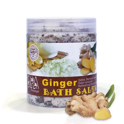 China Body & Country Body & Country Have Stock Ginger Sea Salt Scrub Body Bath Salt Exfoliating Deep Cleansing Anti-Acne for sale