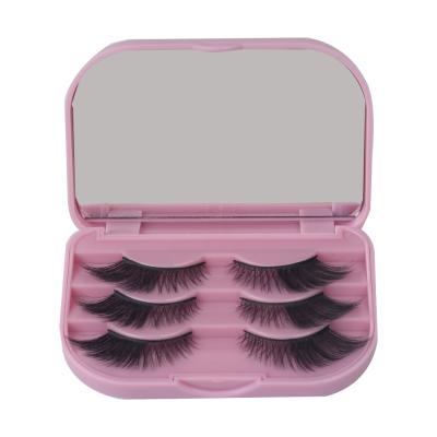 China Full Strip Natural Soft False Eyelash 100% Mink By Eyelash Seller for sale