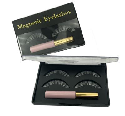 China Natural Soft Magnetic Lash Faux Mink Eyelashes Set With Magnetic Eyeliner In Lash Suitcase for sale