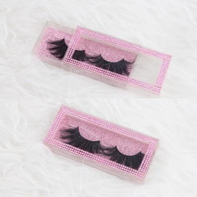 China Natural Soft Waterproof False Eyelashes Real Mink Lashes Private Label Faux Mink Eyelashes Wholesale Lashes for sale