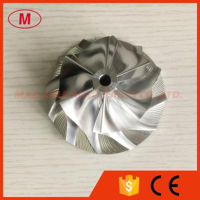 China GT30 52.80/76.13mm 6+6 blades Turbocharger aluminum 2618/milling/billet compressor wheel for sale