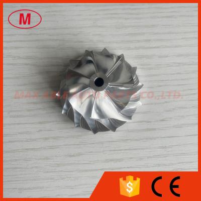 China GT15-25 38.58/52.00mm 7+7 blades high performance turbo milling/aluminum 2618 /billet compressor wheel for sale