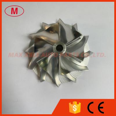 China K27 5327-123-2303 52.40/76.00mm 6+6 blades performance milling/aluminum 2618/billet compressor wheel for 5327-970-7005 for sale