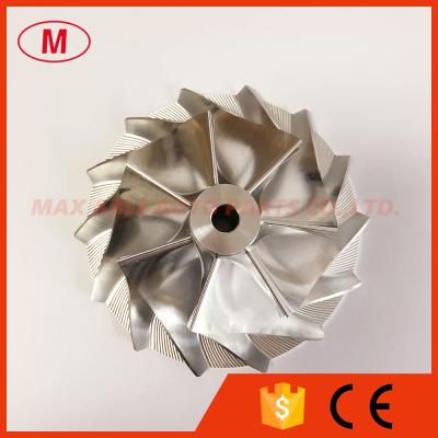 China Supercharger 7+7 blades 69.00/99.09mm turbo billet/milling/aluminum 2618 compressor wheel for C38-91 Rotrex for sale