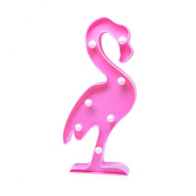 China Eco-friendly Decor Eco-friendly Romantic Warm Romantic Light Tropical Fiesta Wall Lamp Table Flamingo Selling Flamingo Plastic Marquee Led Baby Night Light for sale