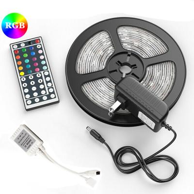 China LANDSCAPE drop shipping Amazon hot sale 300 led remote 5M multifull color IP65 IP20 44key Controller RGB Smart LED Strip light kit for sale