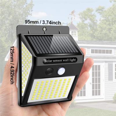 China High Quality Solar Garden Lamp Outdoor Motion Sensor 144 Led Solar Wall Light Outdoor Waterproof Garden Decoration Light IP65 for sale