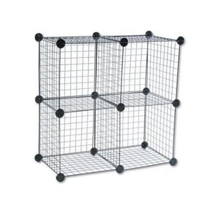 China Custom cube in factory sustainable sale best quality color mesh metal wire storage for sale